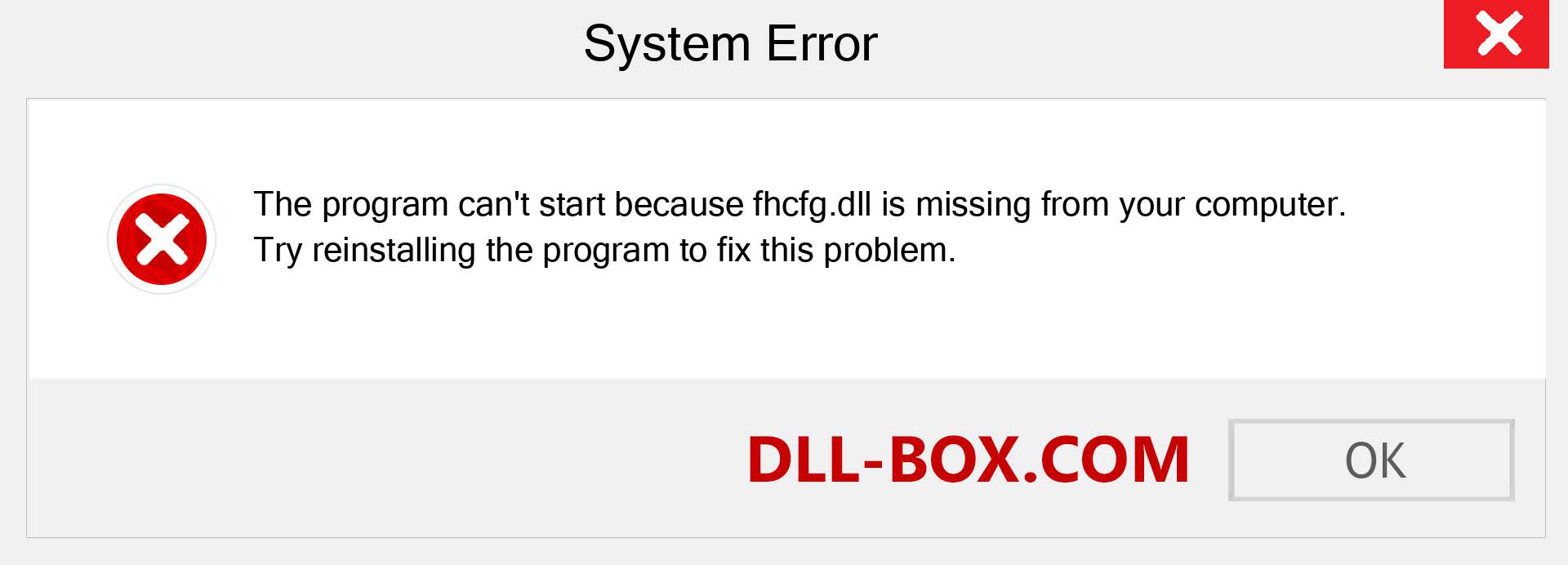  fhcfg.dll file is missing?. Download for Windows 7, 8, 10 - Fix  fhcfg dll Missing Error on Windows, photos, images